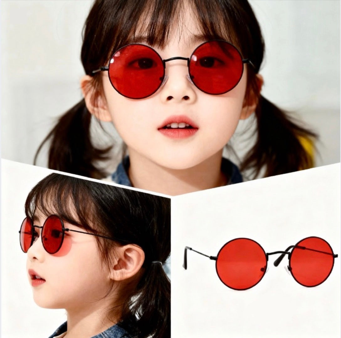 Retro Round | Red Light Glasses