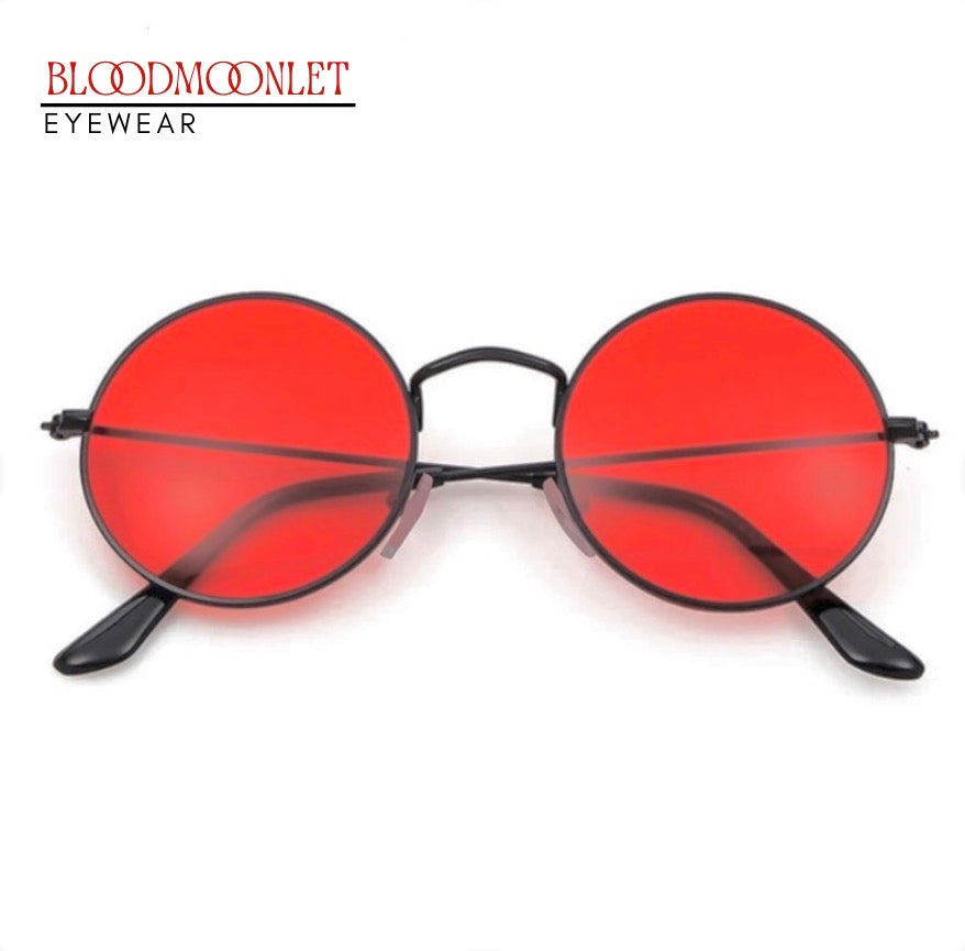 Retro Round | Red Light Glasses
